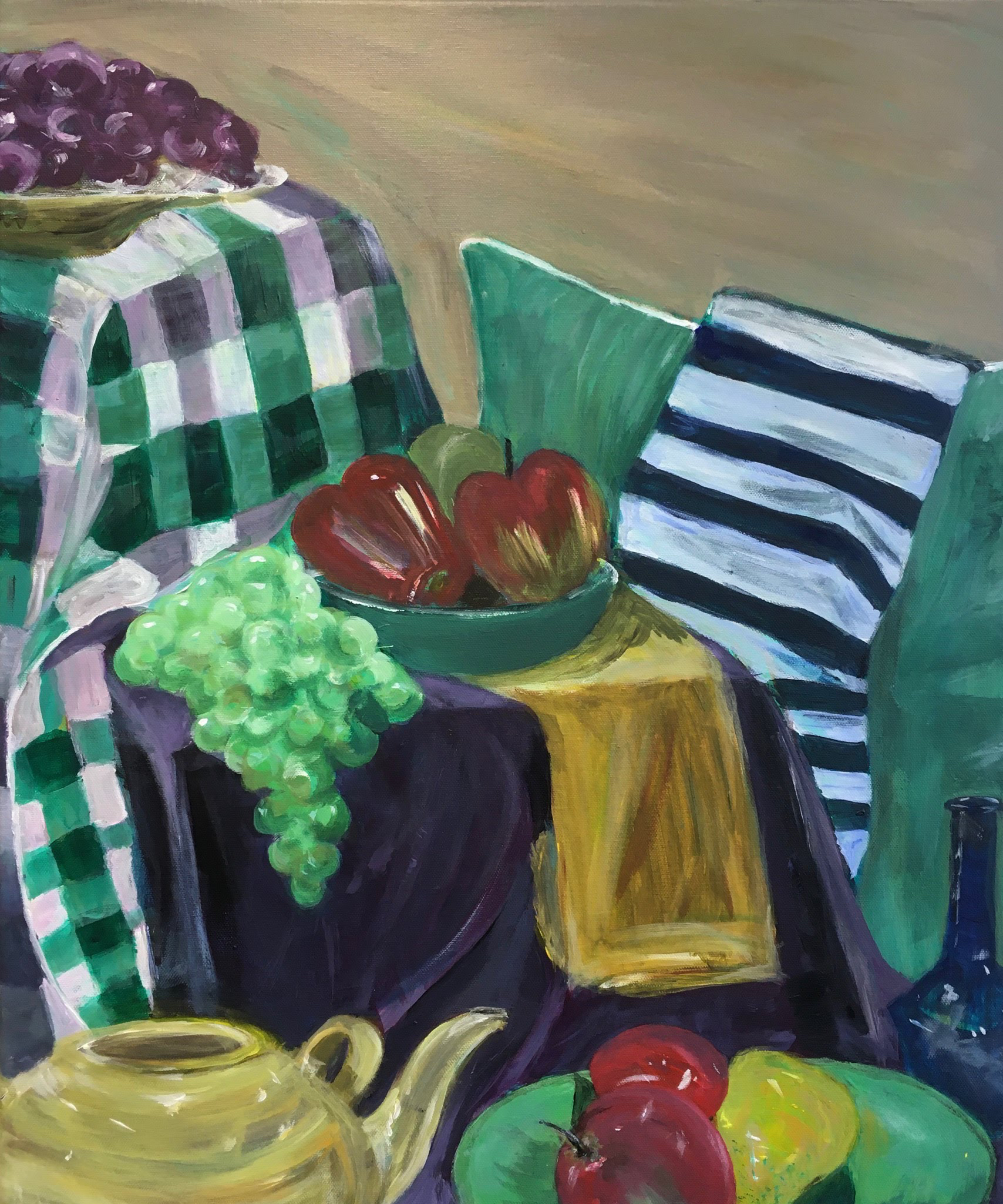 still life with bread and coffee