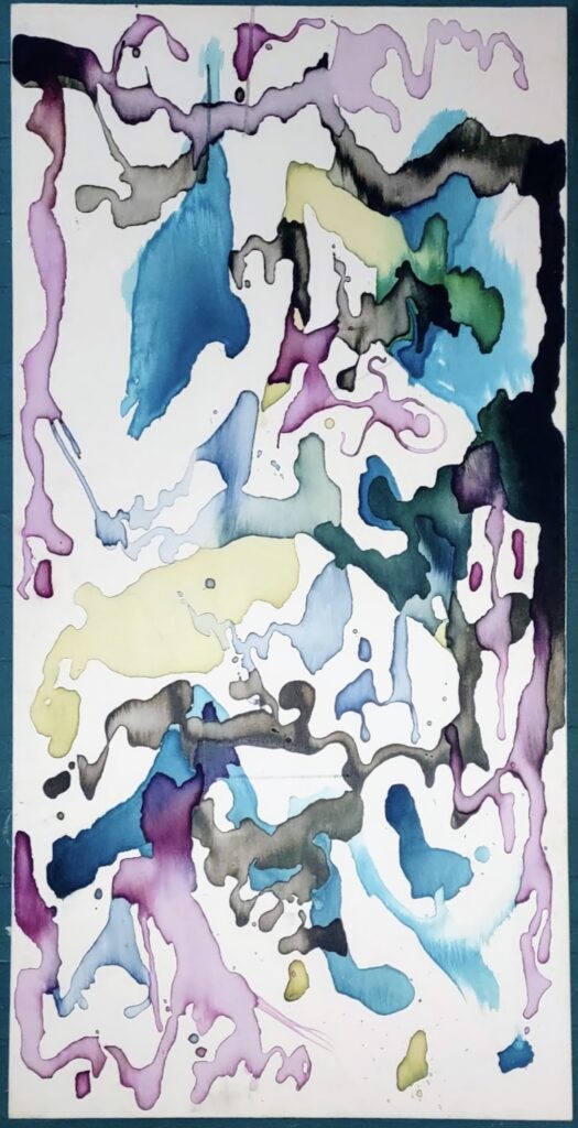 art by josh sebrasky. abstract blotches of color