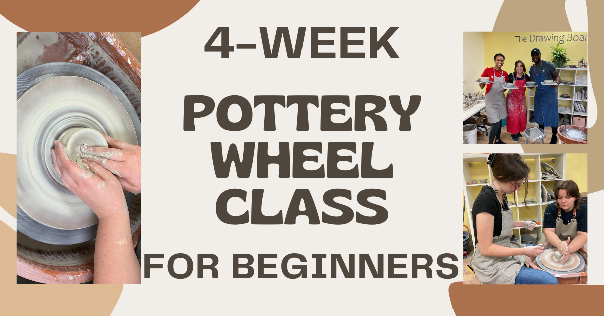 4-week pottery wheel class for beginners