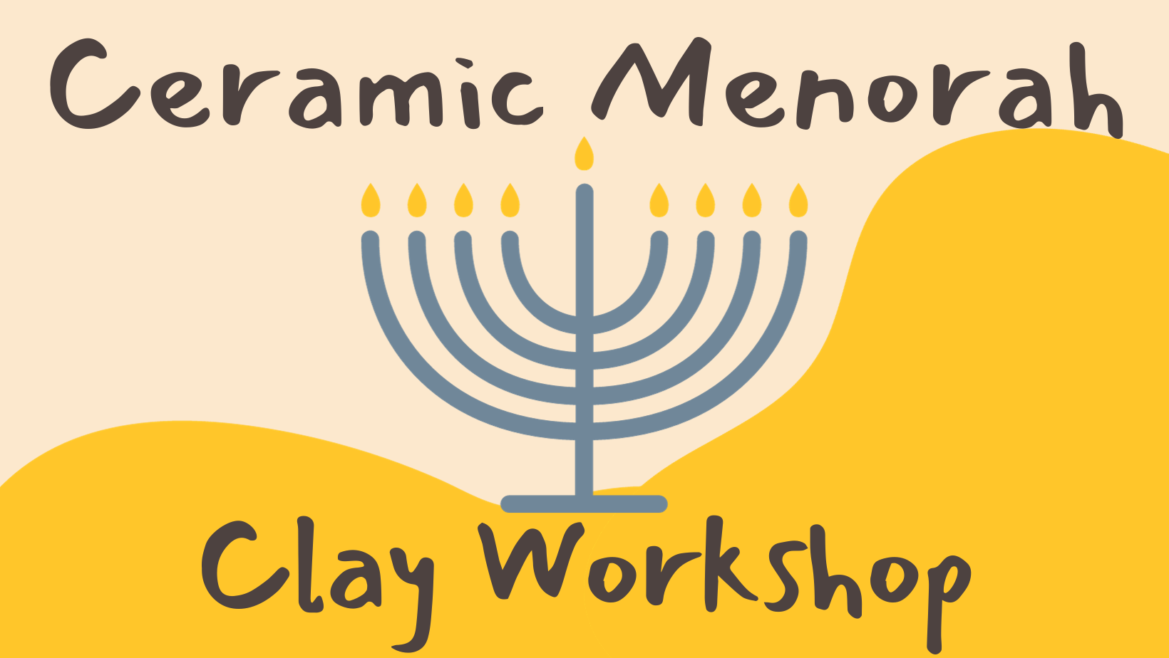 ceramic menorah clay workshop